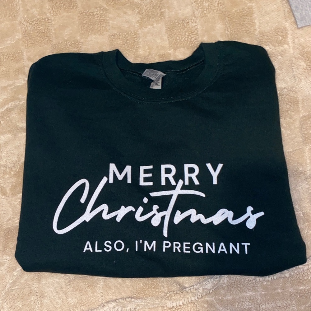 Christmas pregnancy announcement Sweatshirt